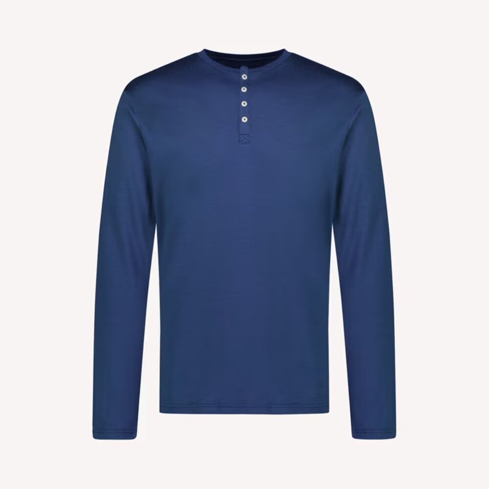 Men's Nui Organics Wainui Shirt - Navy (Size S)